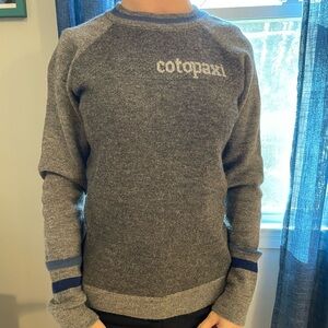Cotopaxi Charcoal and Navy Crewneck Sweater
